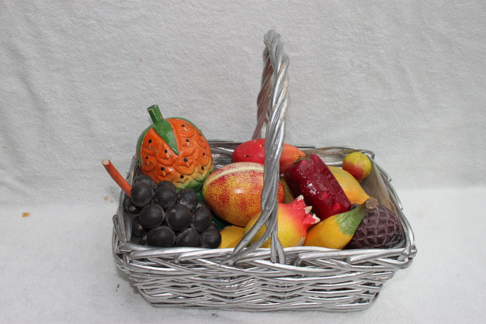 Corbeille osier &agrave; fruits Décoration