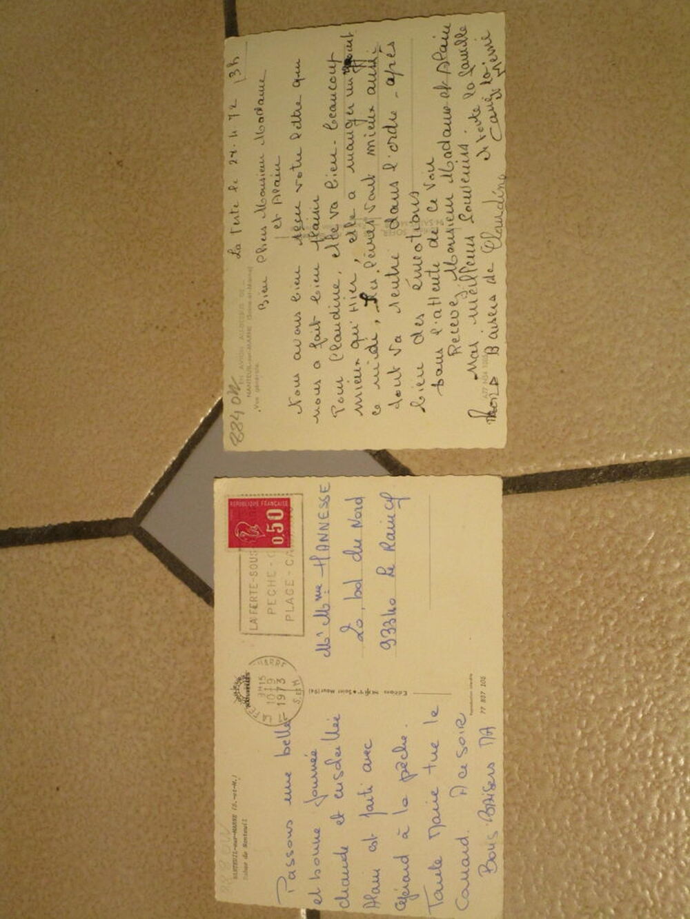 vieilles carte postale 1973 "NANTEUIL SUR MARNE" 