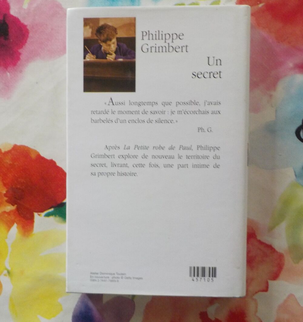 UN SECRET de Philippe GRIMBERT Ed. France Loisirs Livres et BD