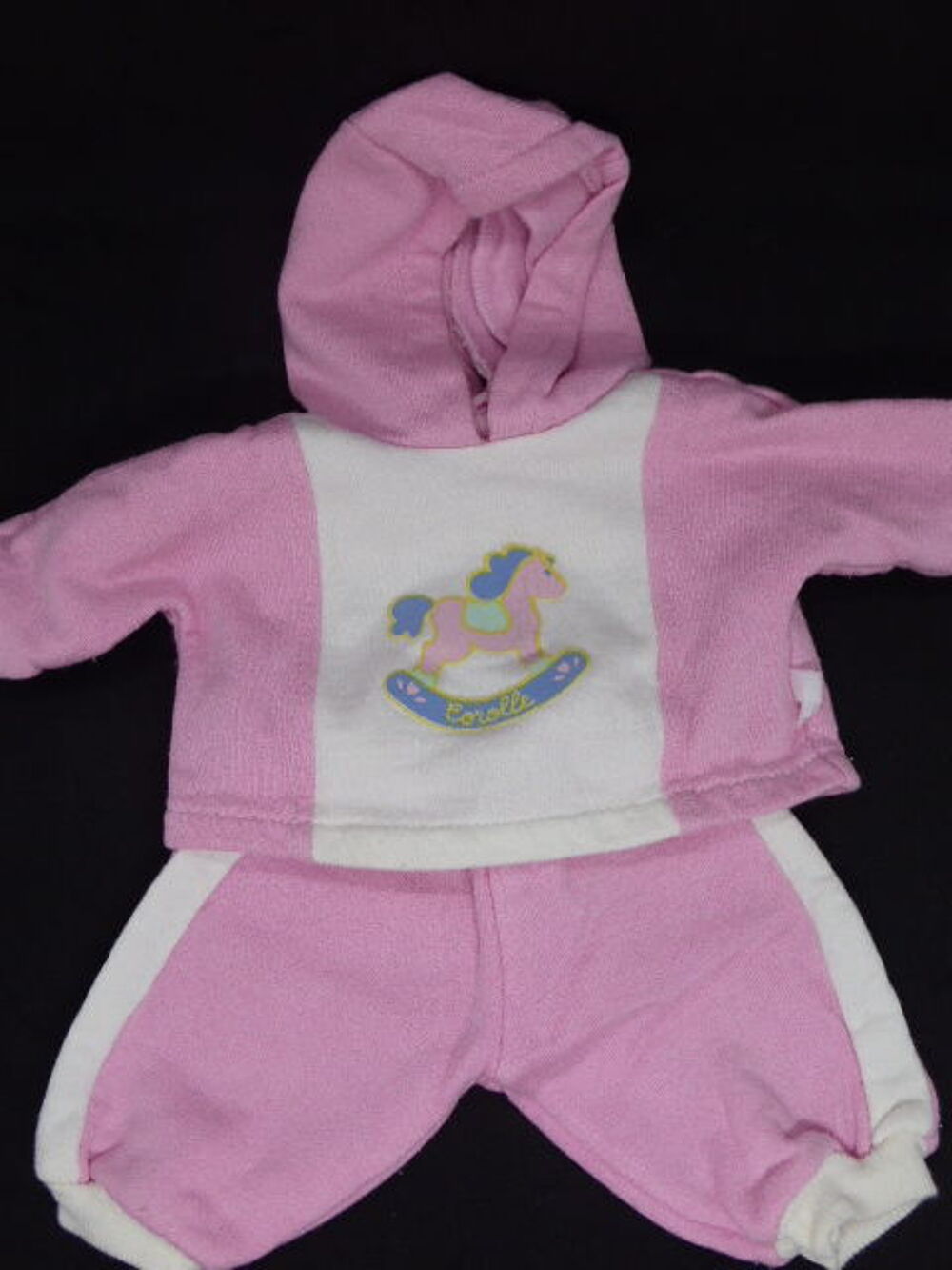 Pour poup&eacute;e COROLLE 42 cm : jogging rose cheval Jeux / jouets