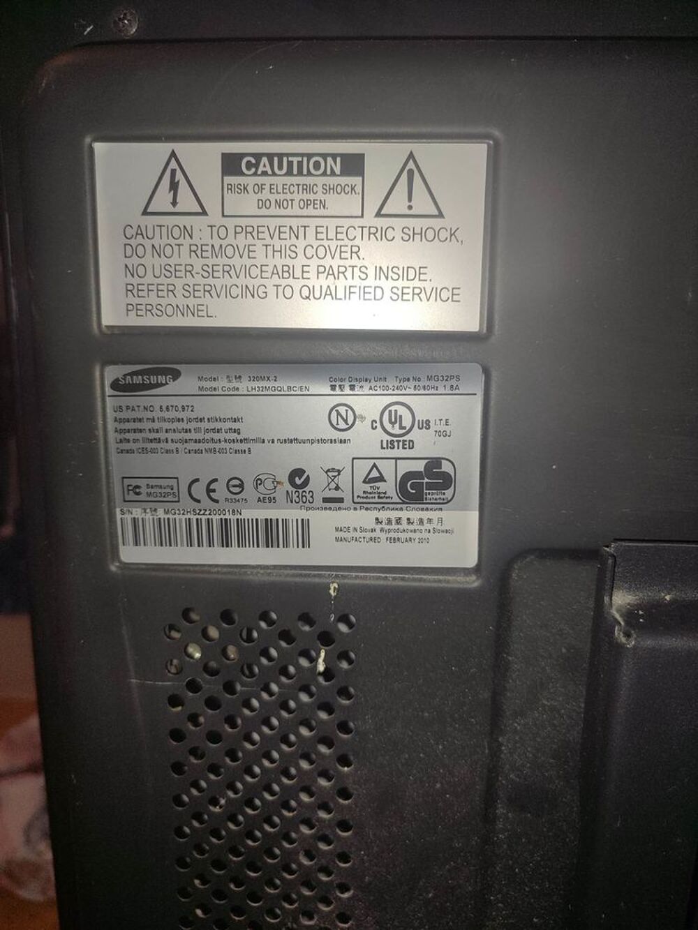 &Eacute;cran samsung 320mx-2 Matériel informatique