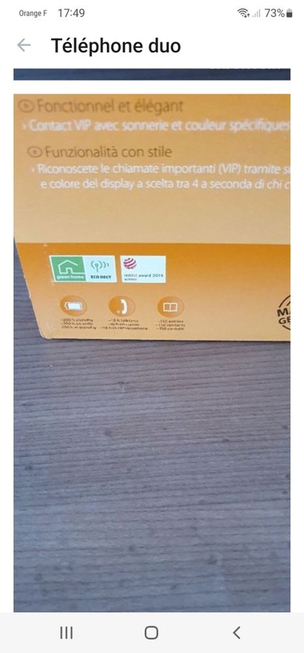 Duo t&eacute;l&eacute;phone Téléphones et tablettes
