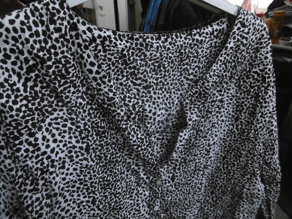 chemisier femme, noir/blanc, neuf, T XL, 42 Mobilier enfants