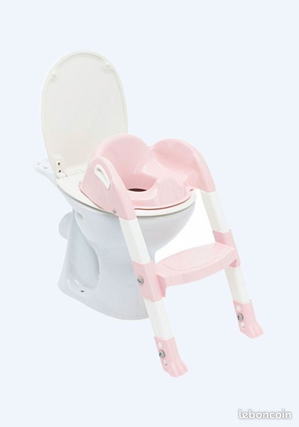 3 r&eacute;ducteurs de WC Thermobaby Kiddyloo : roses et gris Puériculture