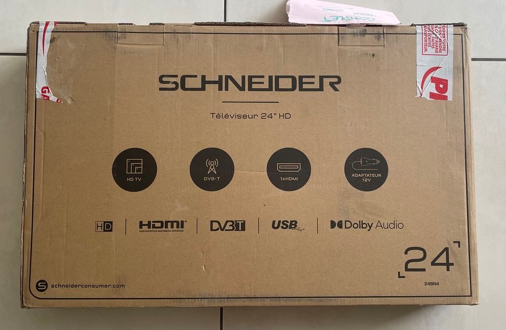 SCHNEIDER TV LED 60 cm TV D-LED 2K HD 24BN4 - 60 cm - 12 Vol Photos/Video/TV