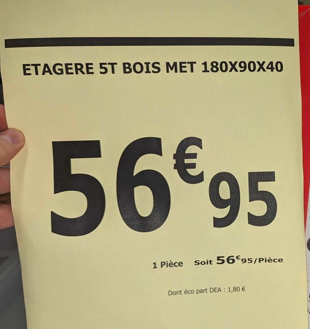 &agrave;‰tag&egrave;re charge lourde 1000Kg &acirc;€" NEUF (40 disponibles) Bricolage