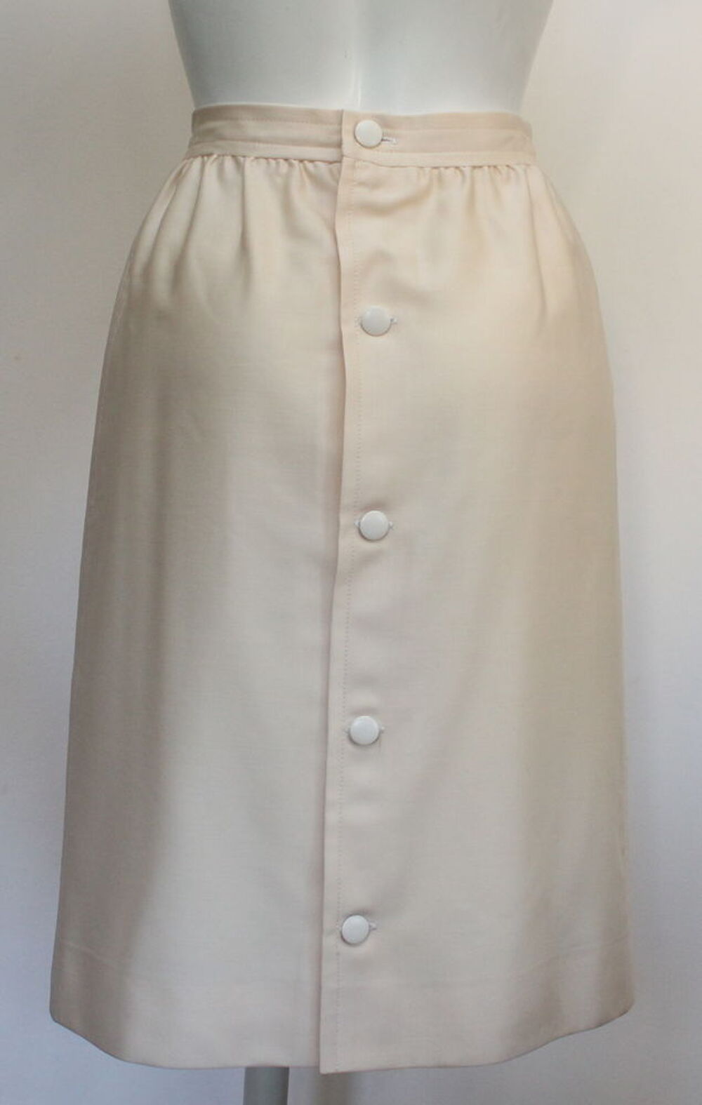 Jupe blanc cass&eacute; COURREGES T.36 Fr Vêtements