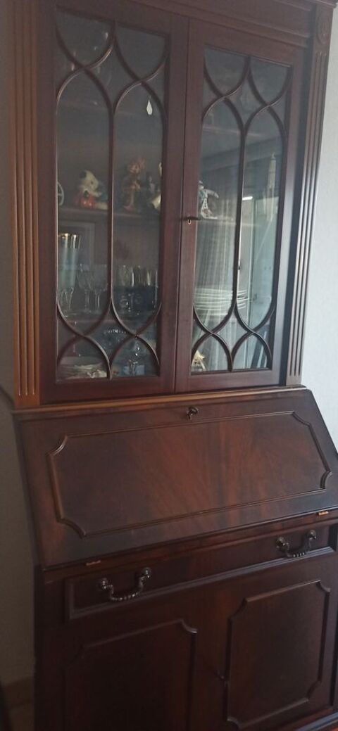 Secrtaire bibliothque(scriban) bois fonc Massif. 120 La Londe-les-Maures (83)