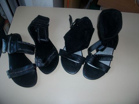 Paires de Sandales montantes Noir pt 38  neuves- à 5 € 5 Bouxwiller (67)