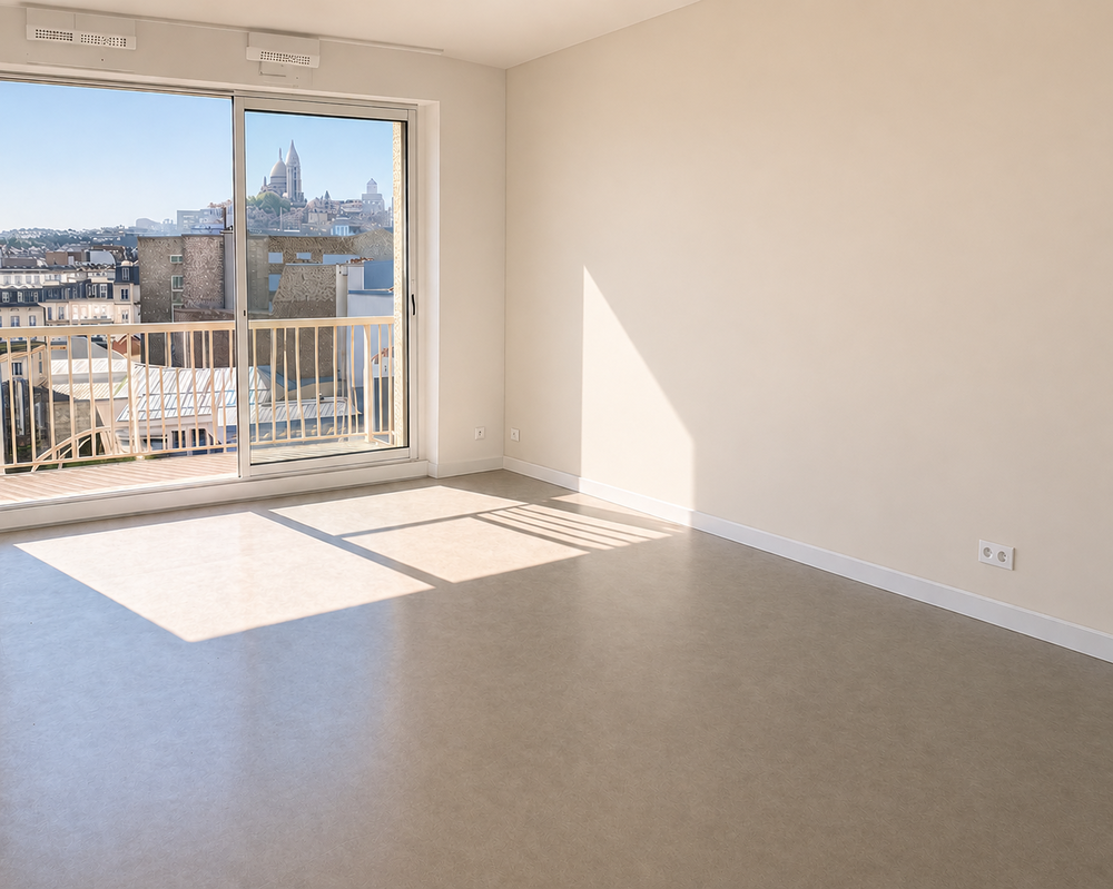 Vente Appartement Dernier étage Ascenseur  2 Balcons   Vue Sacré-Coeur   47 m² Paris 18