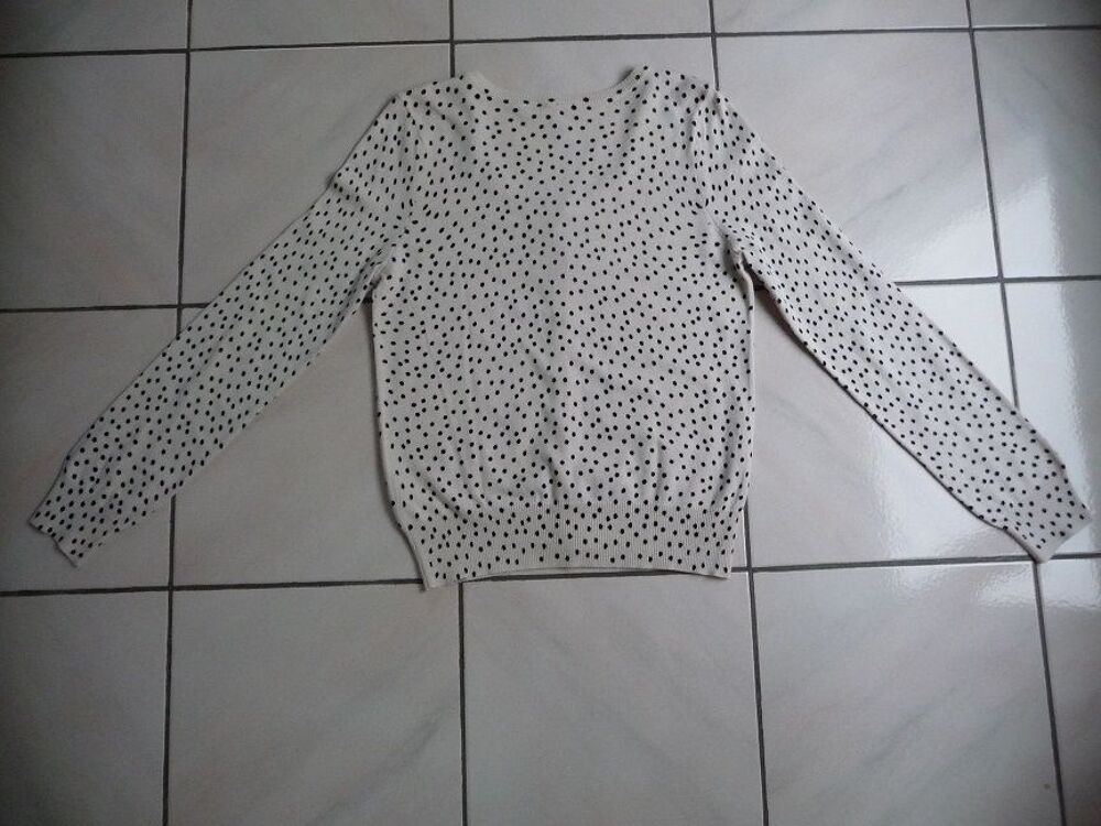 Gilet beige pois noirs T.38 DIVIDED - Neuf Vêtements
