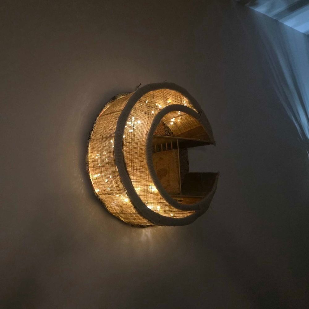 Petite &eacute;tag&egrave;re lumineuse artisanale Décoration