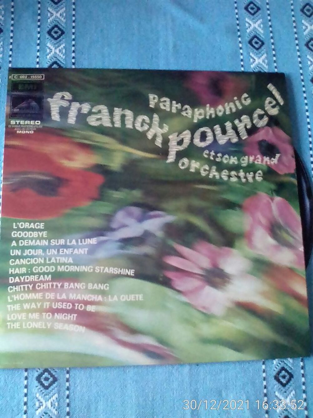 Vinyle 33T PARAPHONIC-FRANCK POURCEL CD et vinyles