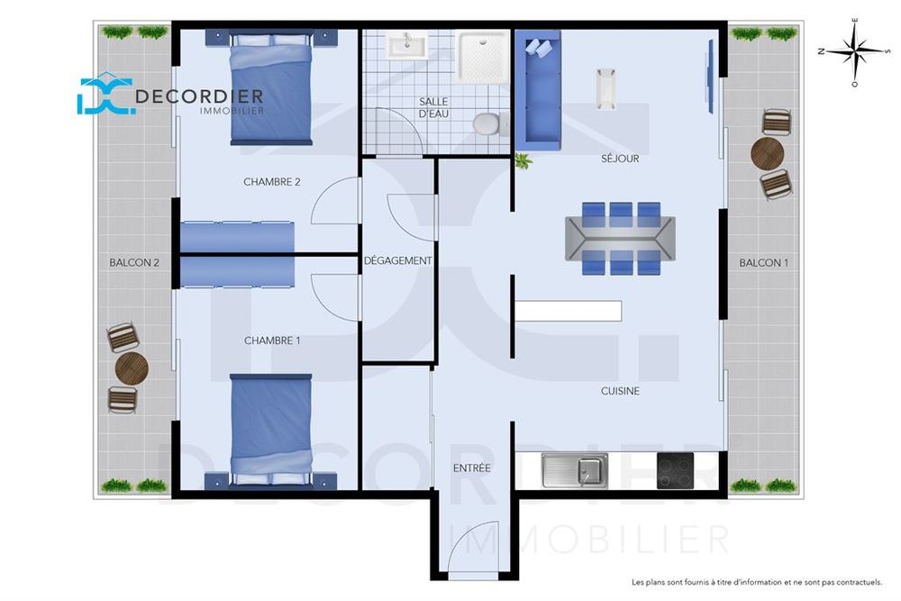 Vente Appartement EVIAN HYPERCENTRE T3 FACE EMBARCADERE Evian les bains