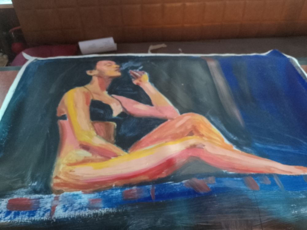 Tableau huile sur toile Alessandro Dupr&eacute; alias Alex Cem Décoration