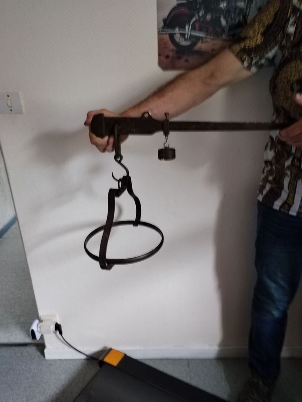Ancienne balance romaine fonte fer 