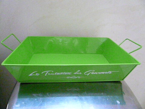 Panier en mtal vert anis 9 Franqueville-Saint-Pierre (76)