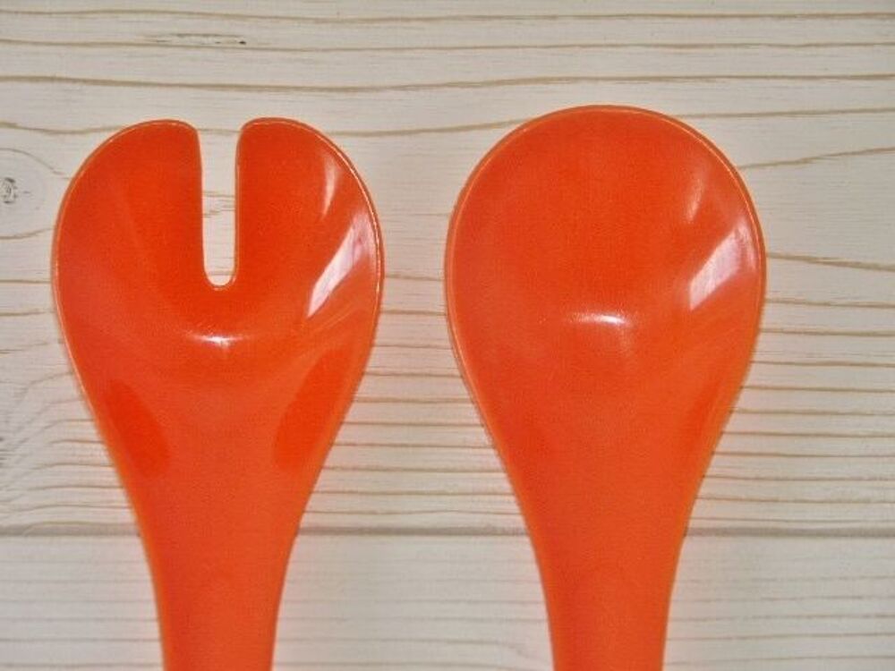 Couverts &agrave; Salade des ann&eacute;es 70 - TRES BON ETAT Décoration