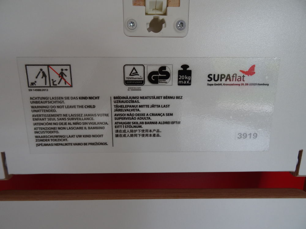 Chaise haute SUPAflat blanche Puriculture