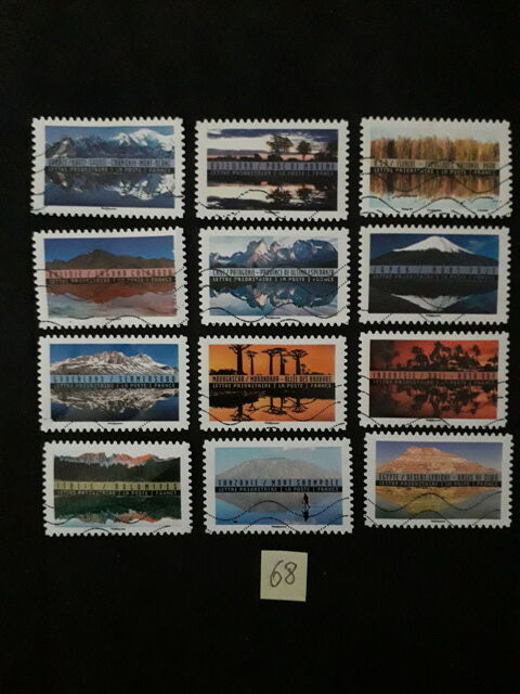 2 S�ries compl�tes de timbres 0,40 � la s�rie.68/69/ 0 Les Forges (88)