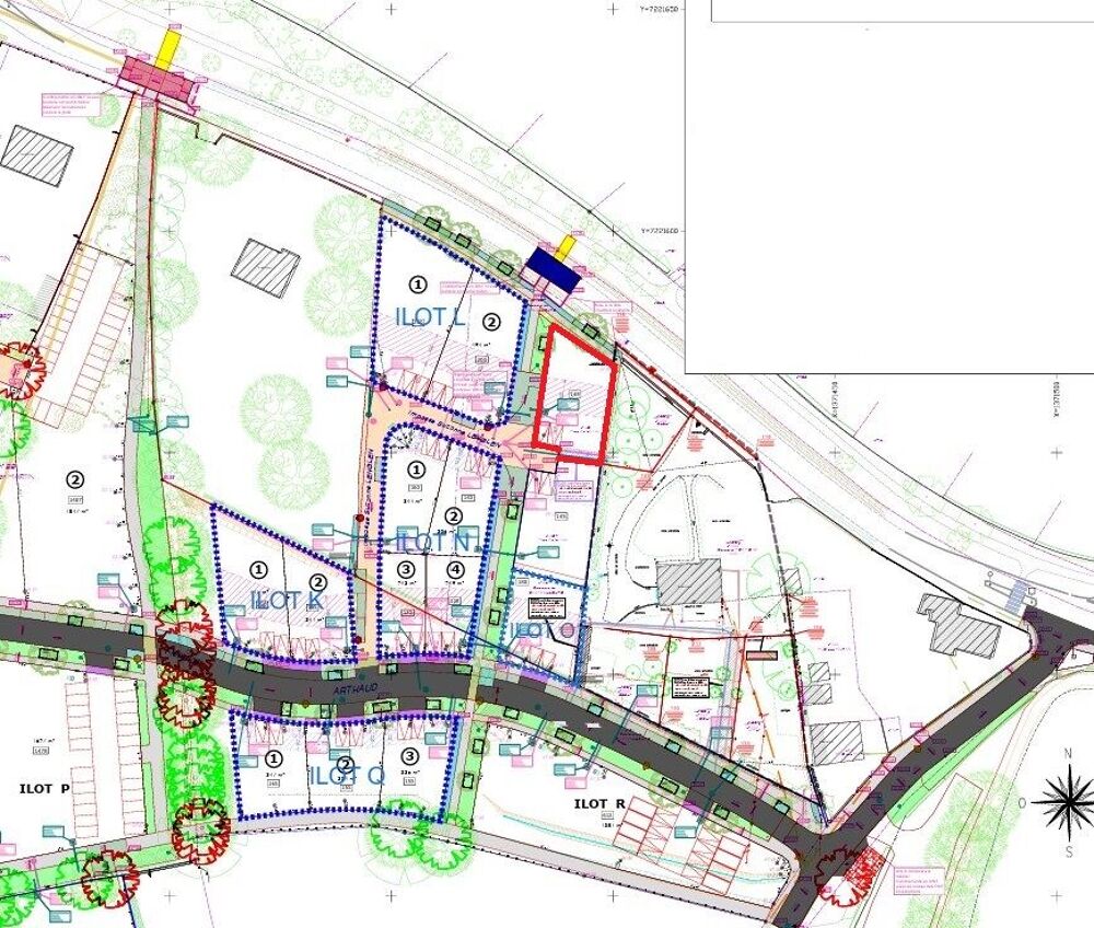 Vente Terrain , terrain viabilisé de 377 m2, sans vis-à-vis et lib Châteaubourg