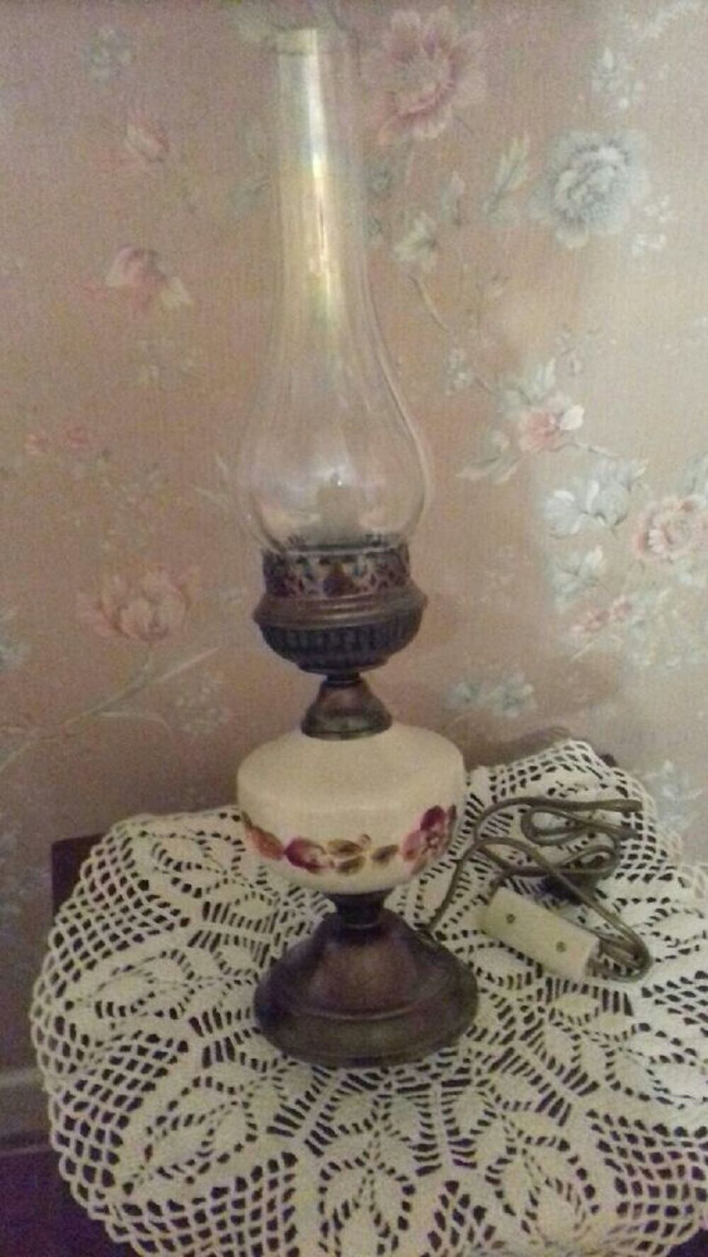 lampe &agrave; p&eacute;trole &eacute;lectrique neuve Décoration