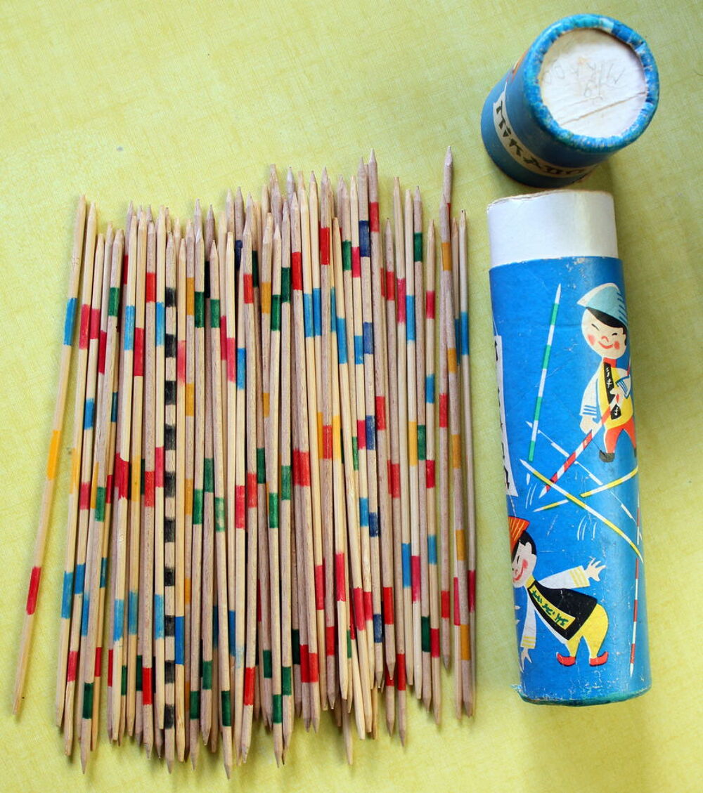 Jeu de Mikado en bois Allemagne de L'est vintage 70 Jeux / jouets