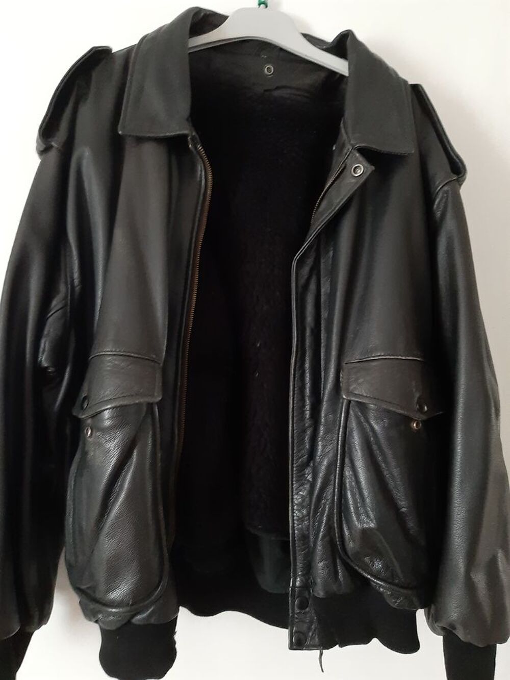 blouson homme en cuir Vêtements