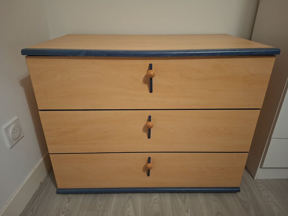 Commode en bois 3 tiroirs / vintage Meubles