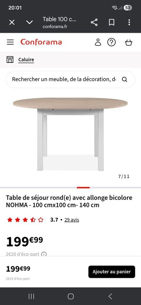 Table a manger 100 Villeurbanne (69)