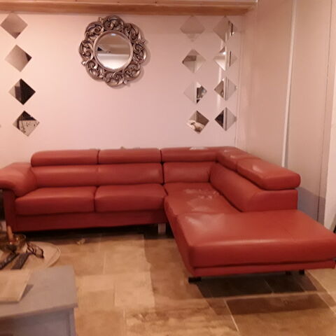 Canape d angle cuir 300 Aumes (34)