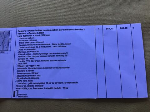 Porte-fen�tre 0 B�ziers (34)