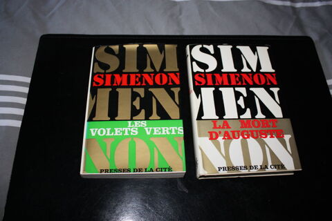 2 LIVRES GEORGES SIMENON :LA MORT D'AUGUSTE/LES VOLETS VERTS 6 Dammartin-en-Gole (77)