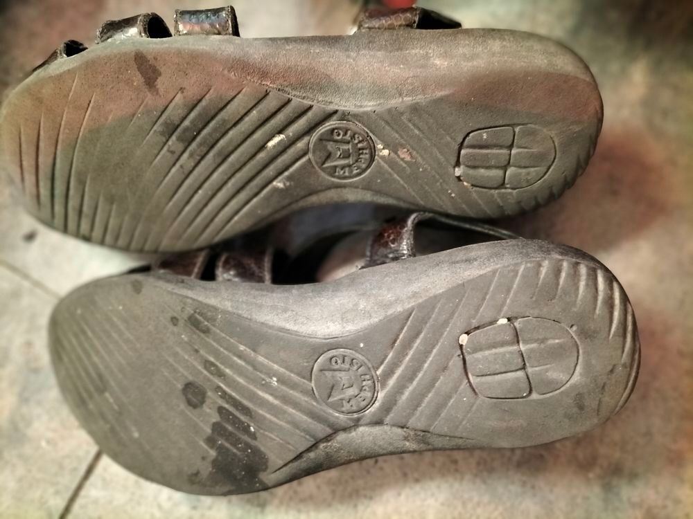 Sandales cuir verni Mephisto pointure 36 tr&egrave;s bon &eacute;tat Chaussures