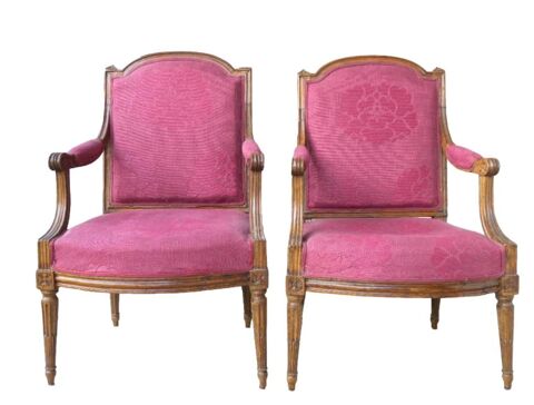 18 PAIRE DE FAUTEUILS poque Louis.XVI solide & bon tat. 0 La Cavalerie (12)