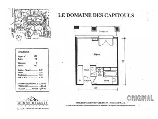  Appartement � vendre 1 pi�ce 25 m�