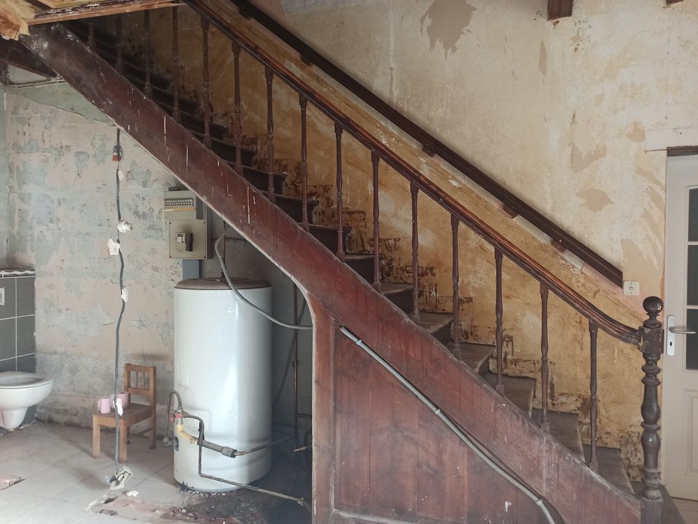 Ancien escalier en bois 1900 Meubles