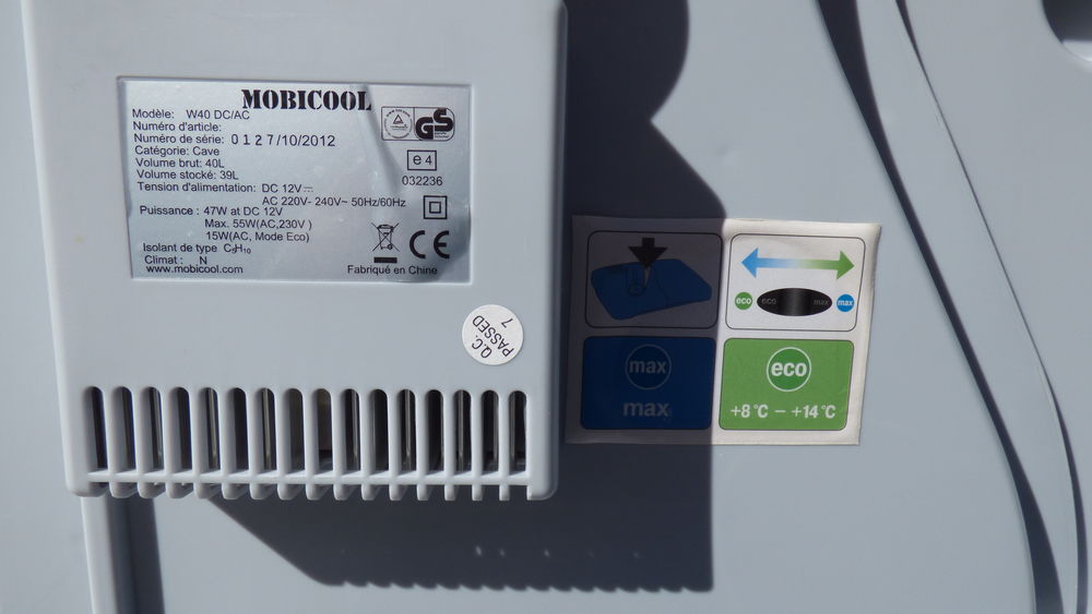 Glaci&egrave;re mobicool 40 litres Electroménager