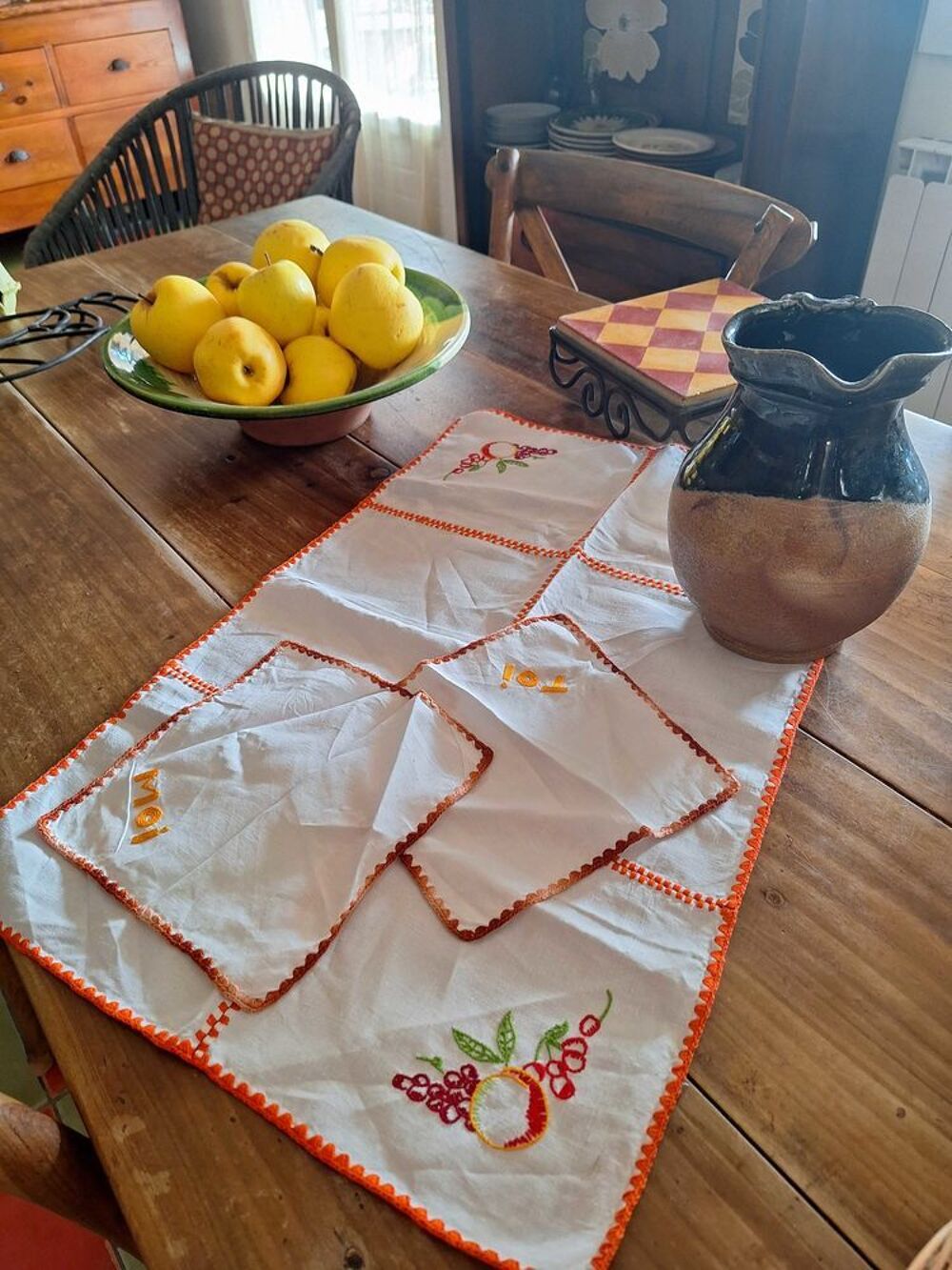chemin de table shabby ancien Décoration