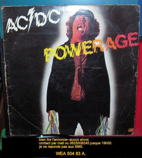 AC-DC/KISS/BEEGEES/ANGEL CITY/4 vinyles LP33T. 30 Wattrelos (59)