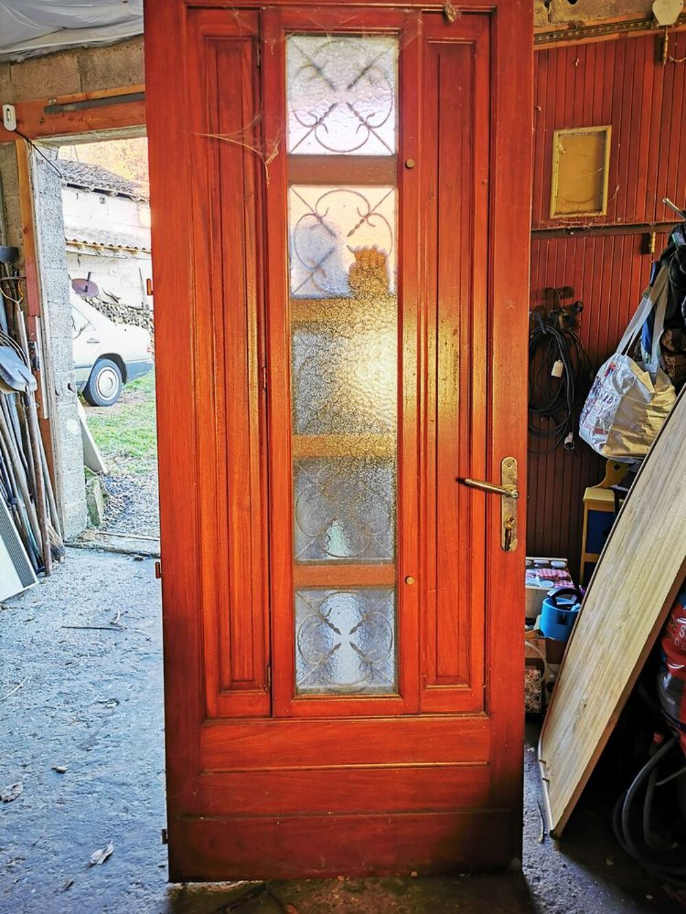 porte d'entr&eacute;e bois exotique Bricolage