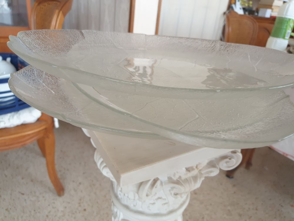 lot de 3 plat de services en forme de feulles esprit nature Décoration