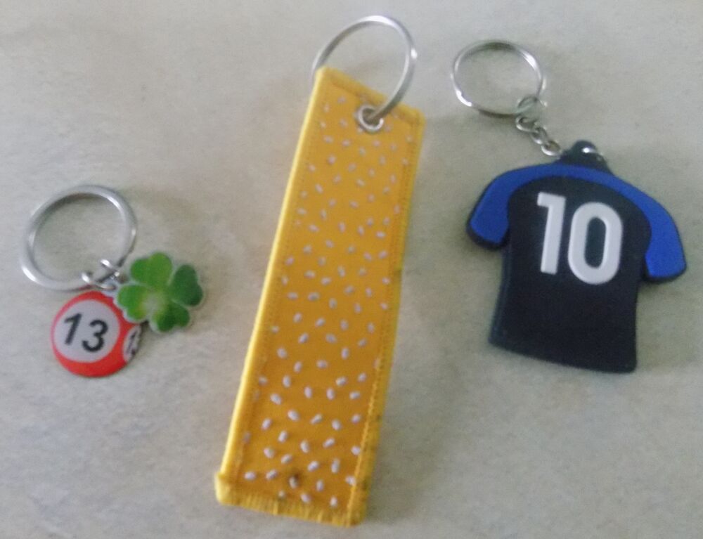 3 porte-cl&eacute;s Maroquinerie