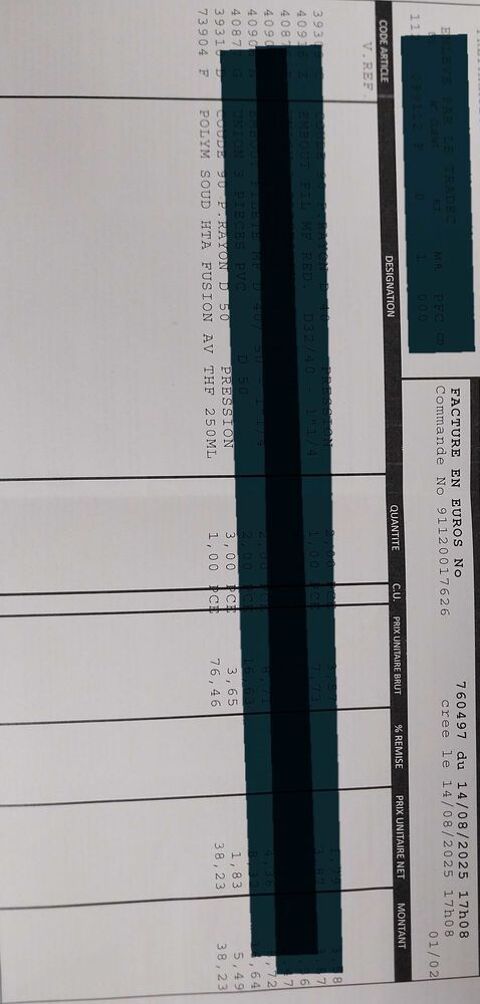 Colle pour PVC pression et évacuation 10 76700 Harfleur