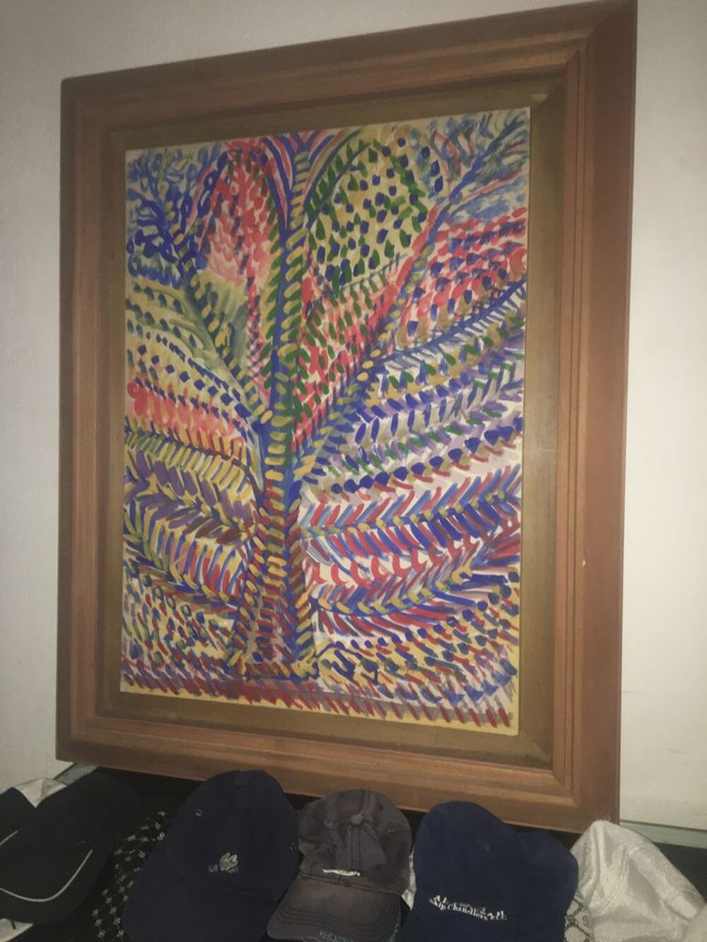 2 tableaux contemporain1950 60 Décoration