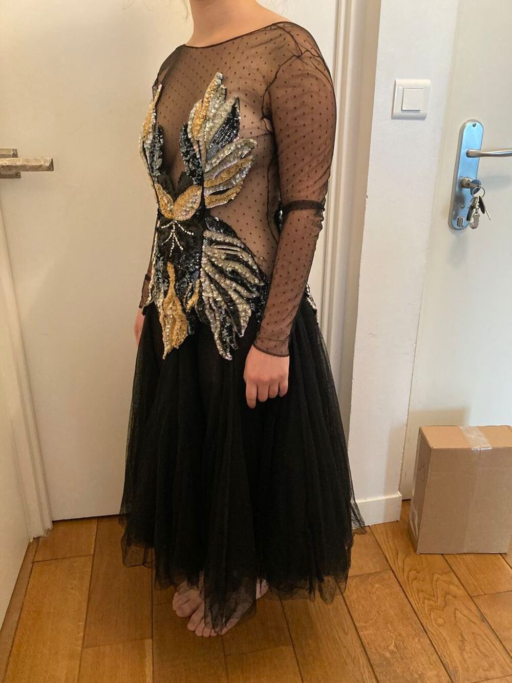 Robe du soir sequin papillon Vêtements
