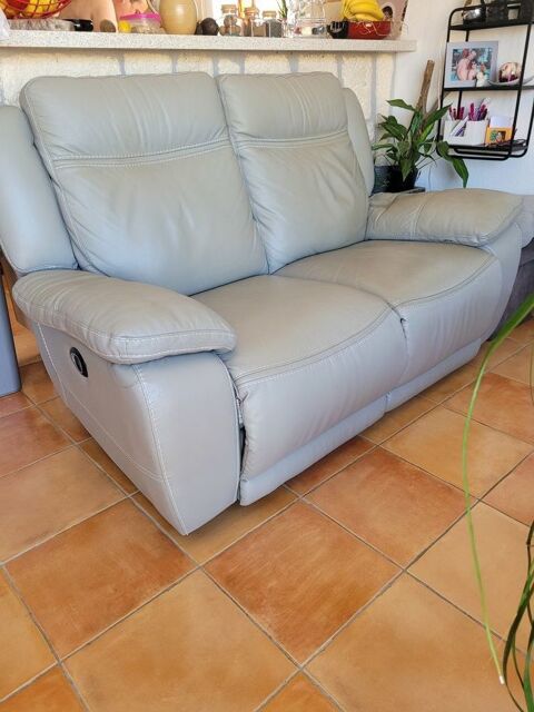 Canap cuir  relax lectrique 2 places 380 Narbonne (11)