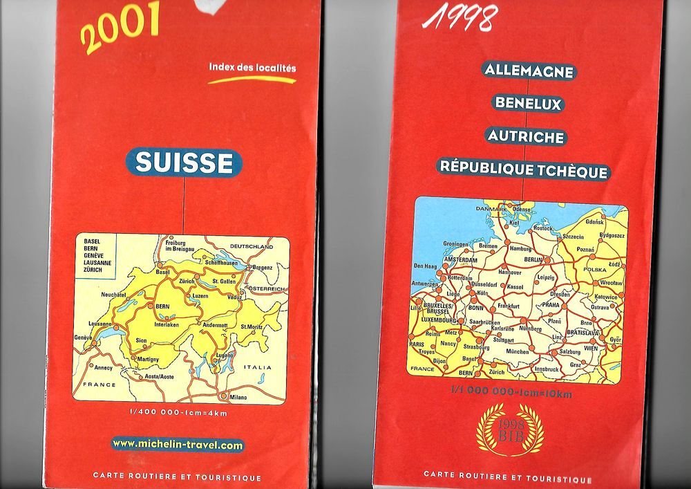 Cartes Routi&egrave;res MICHELIN 