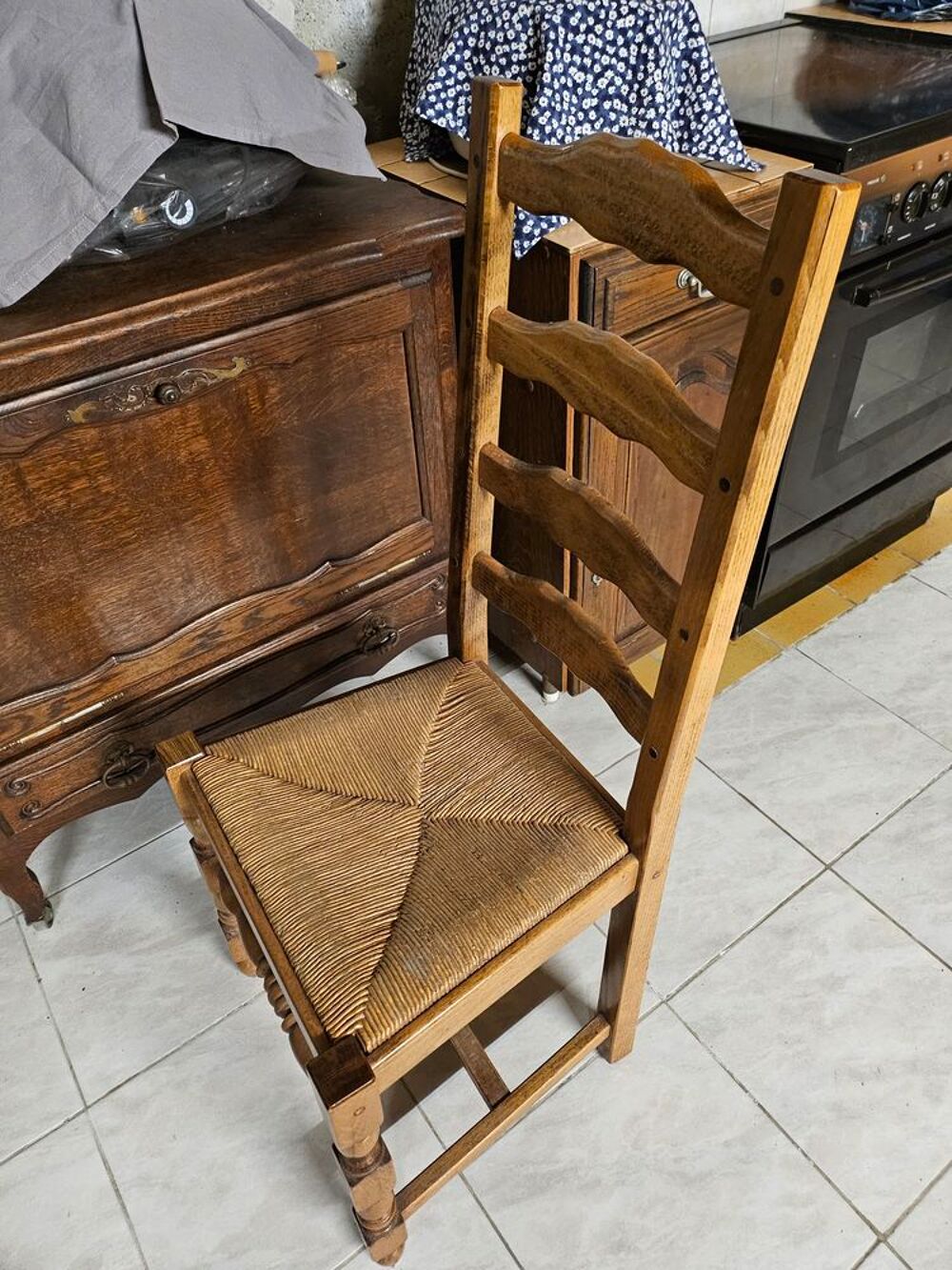 2 X Chaises en paille Meubles