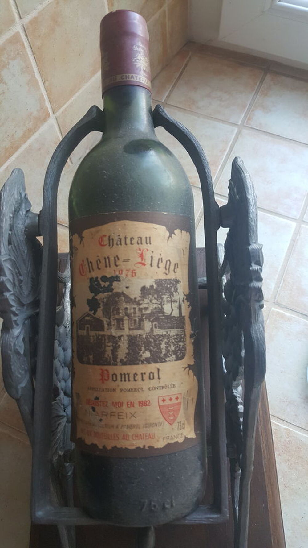 vin de pomerol chateau Ch&ecirc;ne-Li&egrave;ge 1976 Dcoration